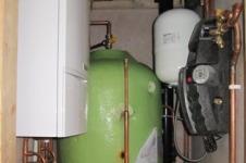 Boiler and hot water tank