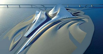 This is Zaha Hadid Architects’ design for an opera house and cultural centre in Dubai.