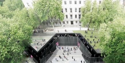 Carmody Groarke has designed this 160m long temporary installation for the London Festival of Architecture