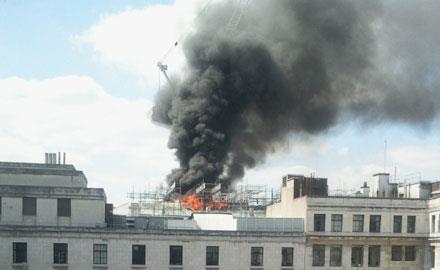 Marconi house fire at the Aldwych
