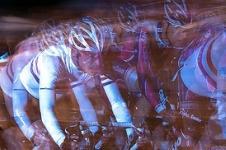 Nocturne cyclists