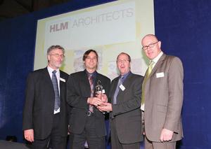 From left to right: Andrew Eastwell of BSRIA, Christopher Morbitzer and Brain Spires from HLM and Andy Pearson, editor of BSj