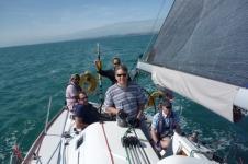 Sailing on the Weightmans boat