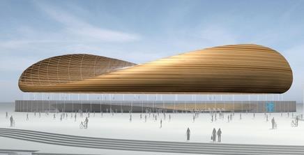 Hopkins Architect’s early concept design for the velopark