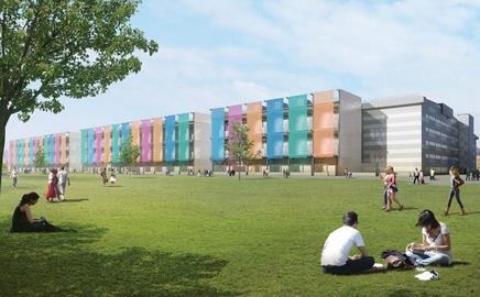The revamped design for the 2012 media centre has been approved by the Olympic planning committee