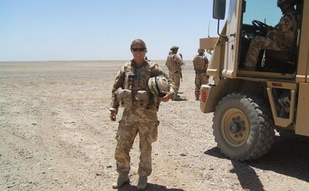 The Afghan desert is a long way from Cyril Sweett’s London office, but for Captain Louise Greenhalgh it’s just another day staying one step ahead of local hazards