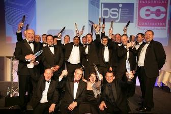 The award winners at Building Services Journal 2008 awards ceremony