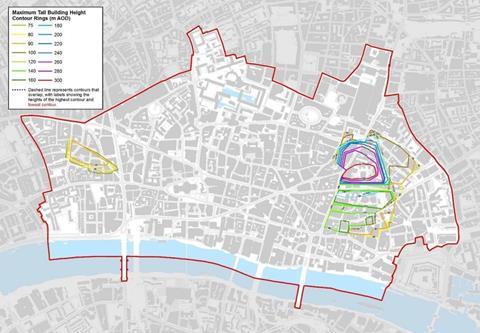 City Plan 2040 contour map