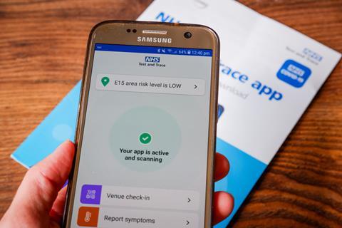 Test and trace nhs app