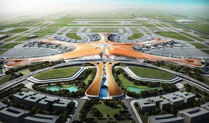 Zaha Hadid Architects’ concept design for the first terminal at Beijing’s new Daxing airport
