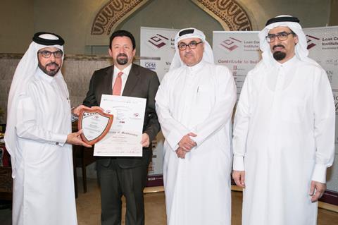 LCI-Qatar executives with UCC Holding Group Bus Devt Director, Mr Raed Asad