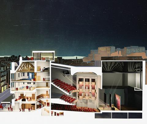 Kings Theatre Edinburgh_Long Section design by Bennets Associates