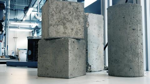 Concrete blocks in GEIC lab copy