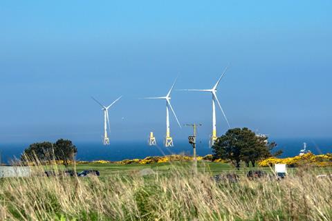 Offshore wind farm in Scotland