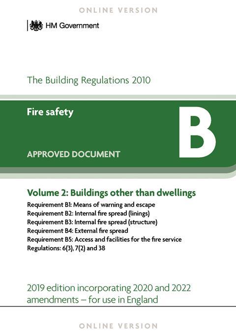 Approved Document B - 2022 - England