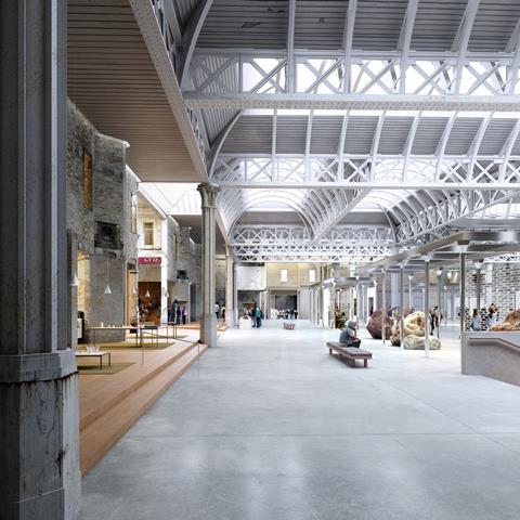 Museum of London: Proposed view of the General Market (2020 visualisation)