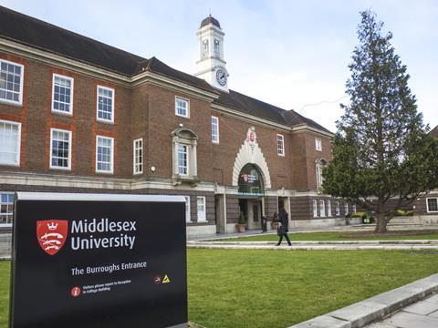 Middlesex University Burroughs Entrance