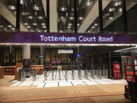 Tottenham Court Rd Crossrail entrance