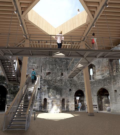 03 HBA Clifford's Tower Interior from ground floor level (1)