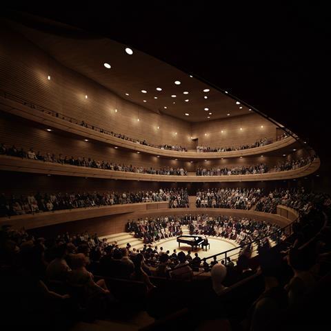 Chipperfield Edinburgh Dunard Centre Main hall arena