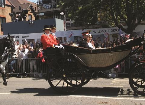 Royal Wedding and signage - cropped