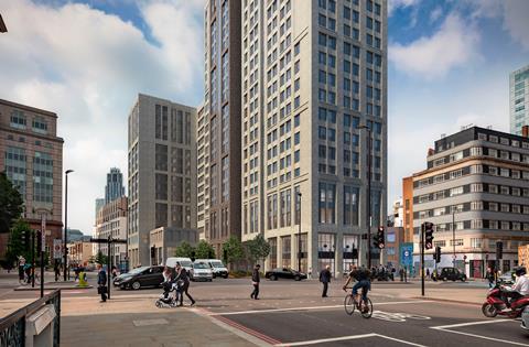 Architecture PLB's approved Aldgate proposals for Unite Students