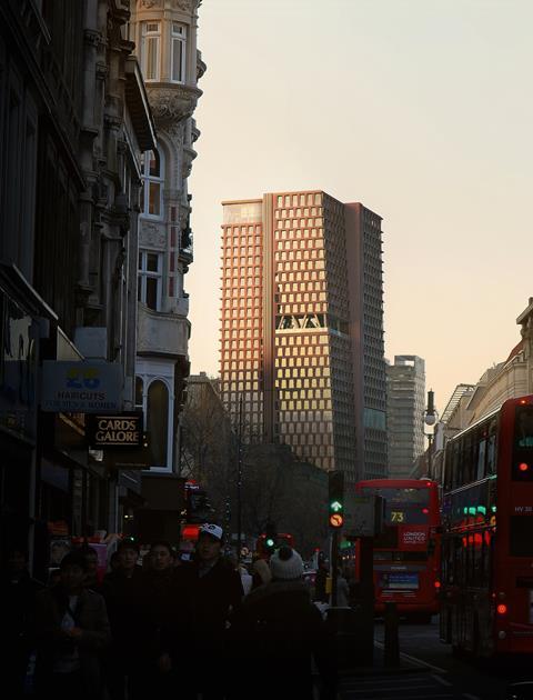 Euston Tower - the proposed view from Tottenham Court Road