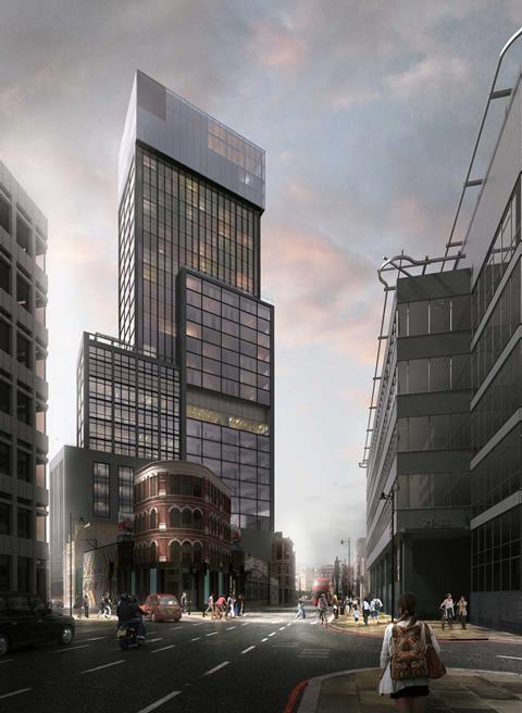 Gensler proposal for Shoreditch High Street - Fairchild Street