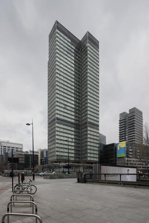 Euston Tower photograph - existing UCLH View