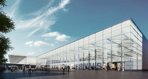 Stansted Arrivals Terminal, by Pascall & Watson Architects