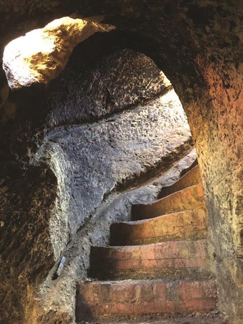 Cave steps