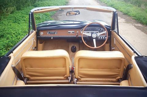 1963 lancia flavia vignale convertible interior