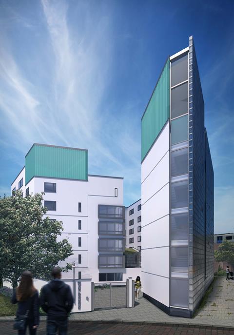 Proposed Hostel View From Front