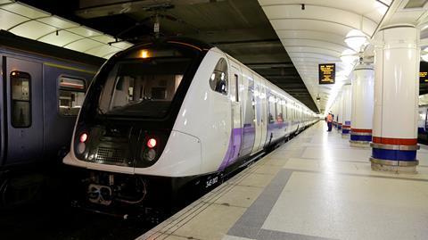 Crossrail - Class 345 Arrives at Liverpool Street Station