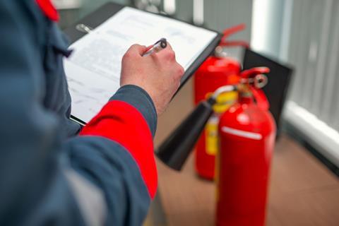 Fire safety inspector shutterstock