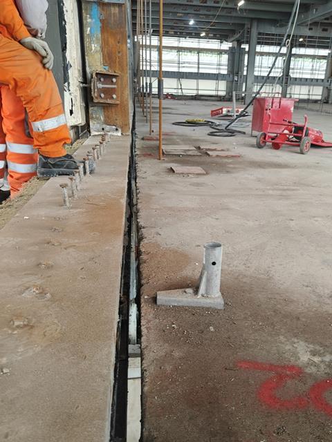 20 Giltspur St floor edge cut Elliott Wood