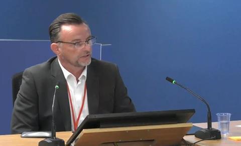 Stephen Blake of Rydon gives evidence to the Grenfell Tower Inquiry on 28 July 2020
