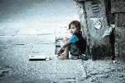 A Syrian child refugee 