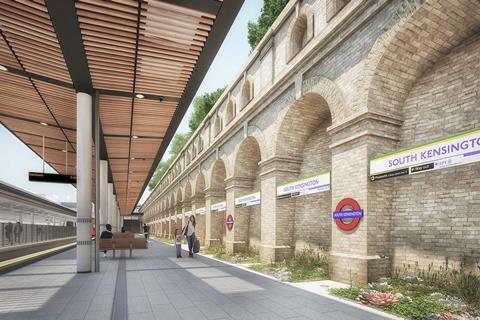 Weston Williamson's proposals for South Kensington Station