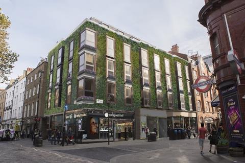 Artist's impression of the 'vertical park' in Covent Garden.