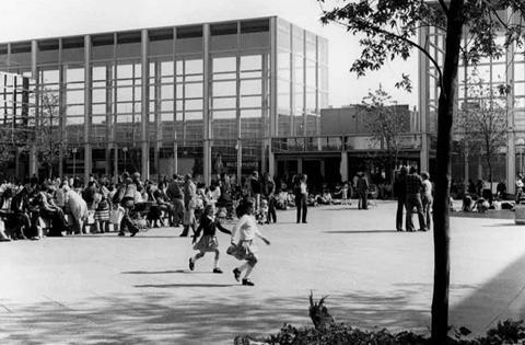 Milton Keynes’ Shopping Building, photographed shortly after its completion in 1979_Source Ivor Leonard