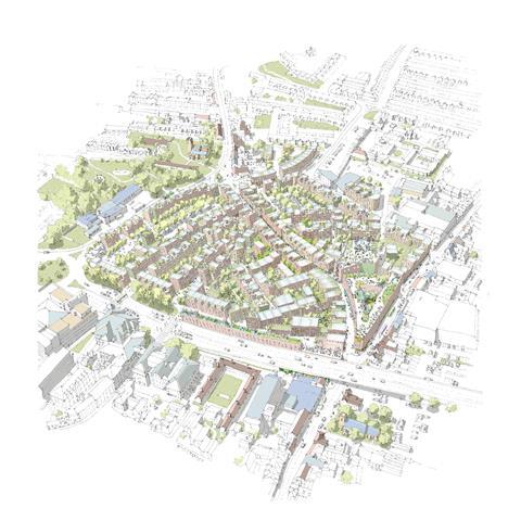 ANG Aerial View of proposed Norwich Anglia Square alternative