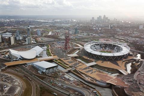 Olympic site aerial view Dec 2011