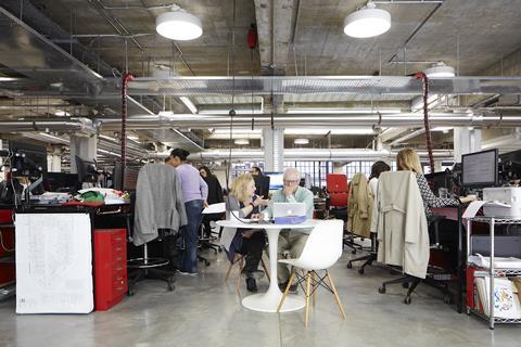 Ken Shuttleworth in Make Architects' new studio in Fitzrovia