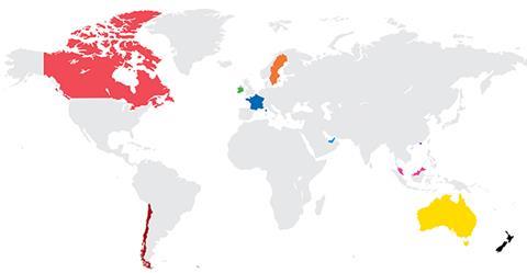 international salary survey map