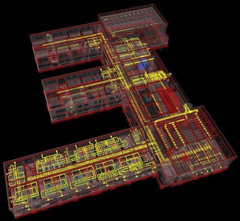 Federated BIM model of Ian Ramsey school in Stockton-on-Tees by Space Architects