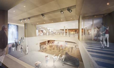 Stanton Williams' Royal Opera House scheme - main foyer from exterior