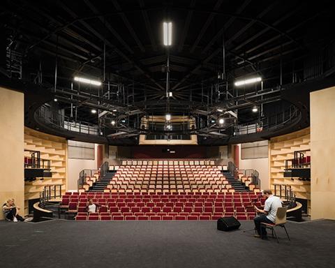 The 350-seat auditorium is now capable of multiple stage configurations