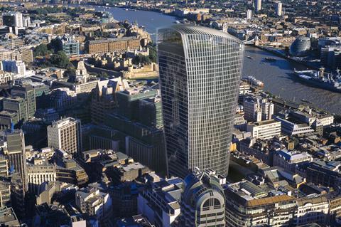 Walkie talkie tower, 20 Fenchurch Street, Land Securities, Canary Wharf, City