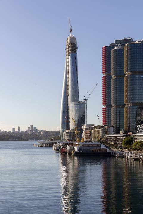 Wilkinson Eyre Barangaroo building tops out in Sydney_200520 Crown-173